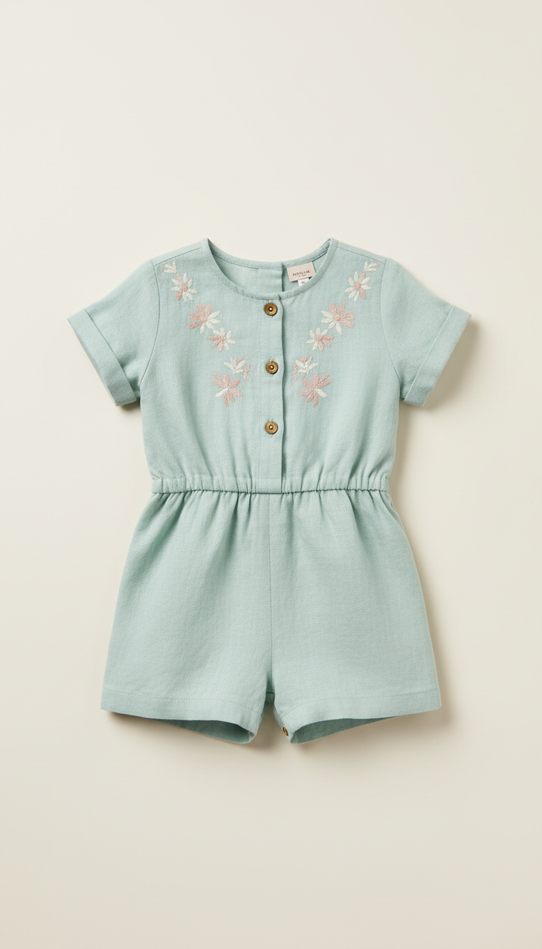 Fine Linen Button-Up Set