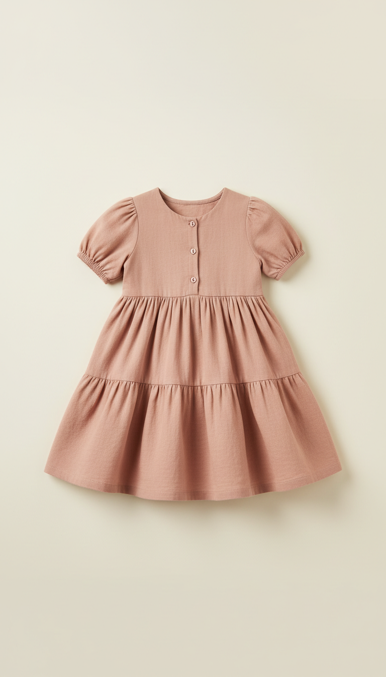 Organic Cotton Ruffle Dress